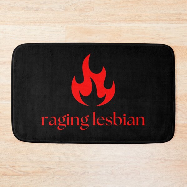 Item preview, "raging lesbian" design - queer camp designed and sold by CommonRarityDesigns.