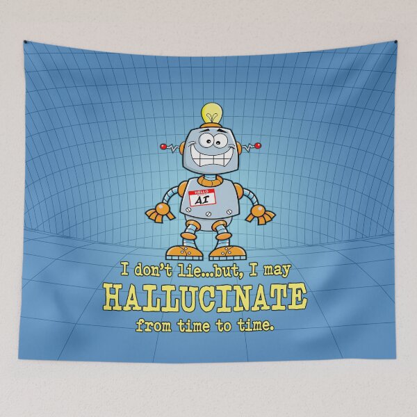 Item preview, AI May Hallucinate. designed and sold by UltraQuirky.