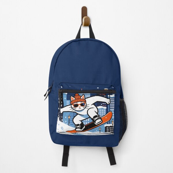 Item preview, Cool Cat Snowboarding Streetwear Illustration designed and sold by Uglyandcute.