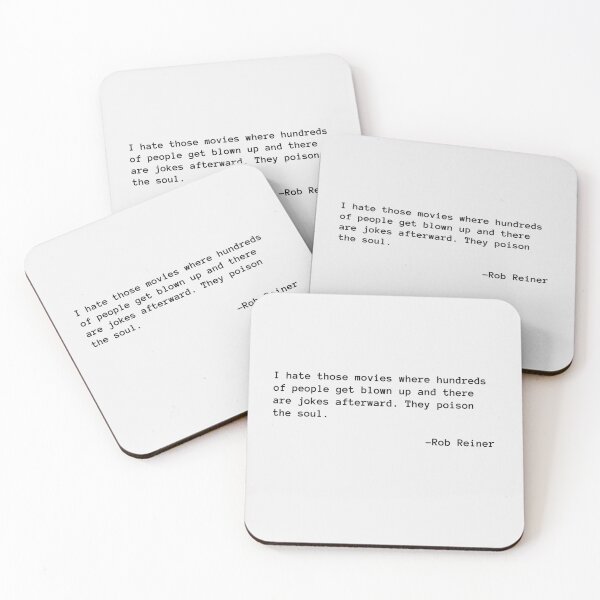 Item preview, Rob Reiner Quote on Cinema Violence designed and sold by PopCultureArtShop.