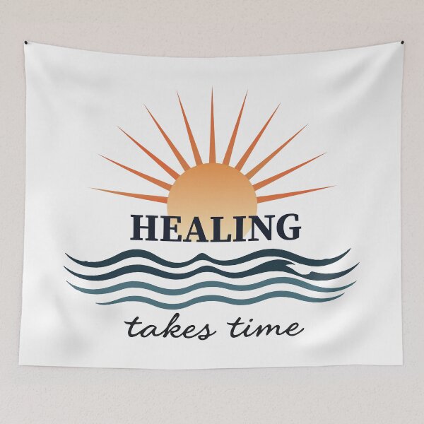 Item preview, HEALING Takes Time Mindfulness Mental Health Wellness T-Shirt designed and sold by Design-Pro-21.