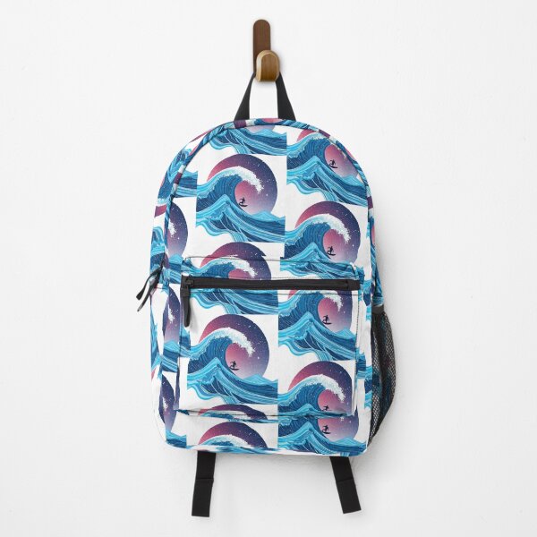 Item preview, Cosmic Surf Wave Riding the Galaxy – Ocean Meets Space Aesthetic Art designed and sold by RMTrendy.