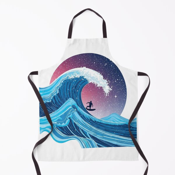 Item preview, Cosmic Surf Wave Riding the Galaxy – Ocean Meets Space Aesthetic Art designed and sold by RMTrendy.