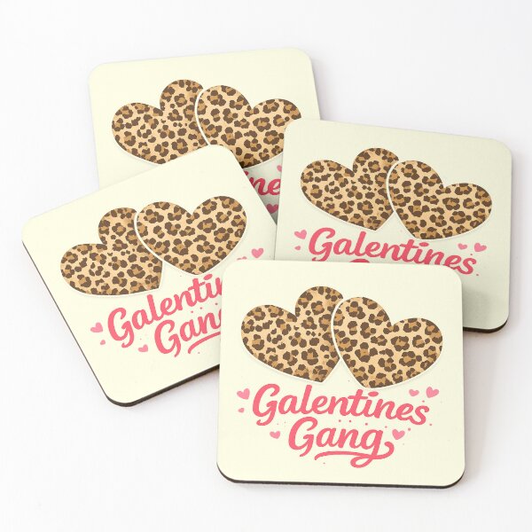 Item preview, Galentines Gang – Leopard Print Hearts Squad designed and sold by PunchDrop.
