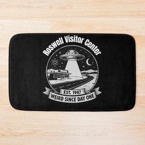 Item preview, Roswell Visitor Center 1947 - Weird Since Day One UFO Badge designed and sold by w66aboo.