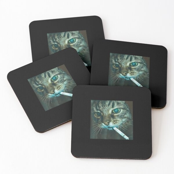 Item preview, Smoking Cat Vintage Chonky Cat Retro 90s designed and sold by FerminVigo.