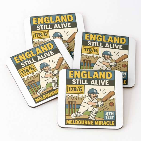 Item preview, England: Still Alive | Melbourne Miracle – Ashes 4th Test Poster designed and sold by WhisperFrame.