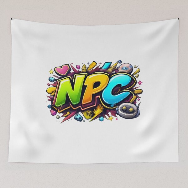 Item preview, NPC – Bold Gen Z Graffiti Streetwear Design designed and sold by DesignsByHania.
