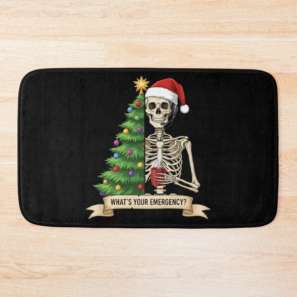 Item preview, Funny Skeleton Dispatcher Christmas Emergency Holiday Art designed and sold by DrawHandArt.