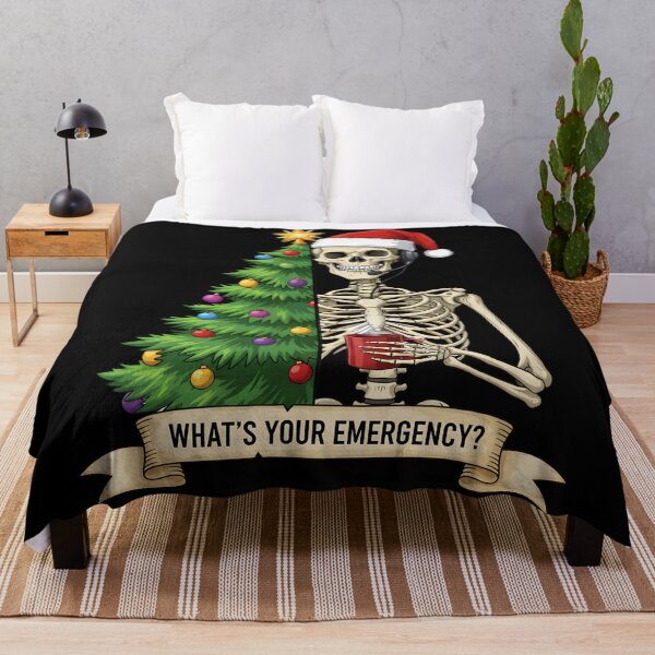 Item preview, Funny Skeleton Dispatcher Christmas Emergency Holiday Art designed and sold by DrawHandArt.