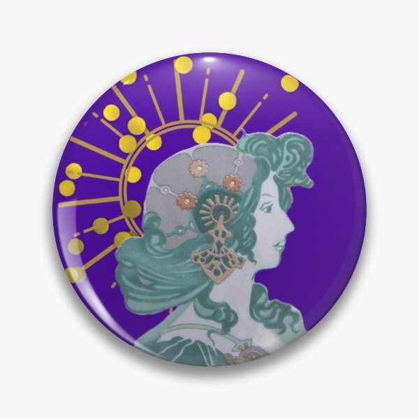 Item preview, Oracle Green Purple Fortunate Woman Digital Collage designed and sold by Licorice Moon.