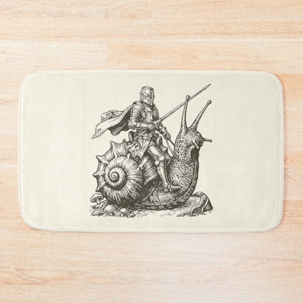 Item preview, Knight Snail Rider Funny Retro Medieval Warrior designed and sold by Y-Vibes.