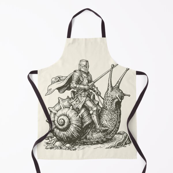 Item preview, Knight Snail Rider Funny Retro Medieval Warrior designed and sold by Y-Vibes.