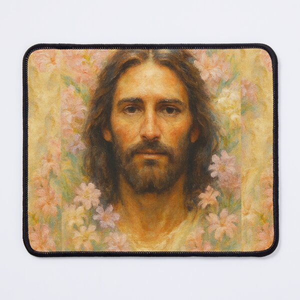 Item preview, Jesus water colour painterly style pastelfloral designed and sold by Mudikeys.