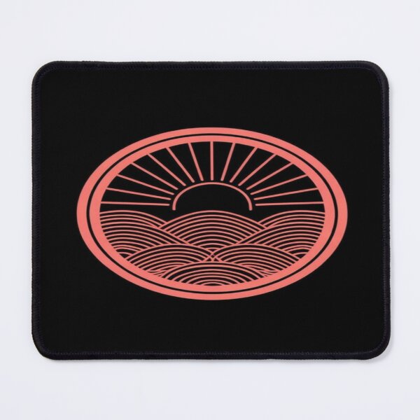Item preview, Minimalist Sunset Over Waves – Geometric Coral Pink Ocean Art for Posters, Apparel & Digital Decor designed and sold by Bright Nest Studio.