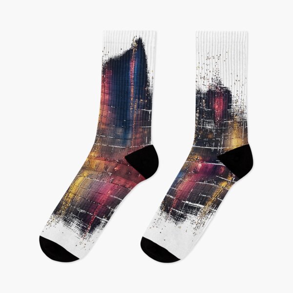 Item preview, Glitch Art Urban Skyline designed and sold by xavier-explore.