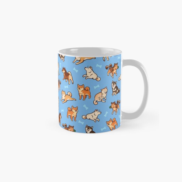 Aperçu de l'œuvre shibes en bleu clair créée et vendue par Colordrilos.