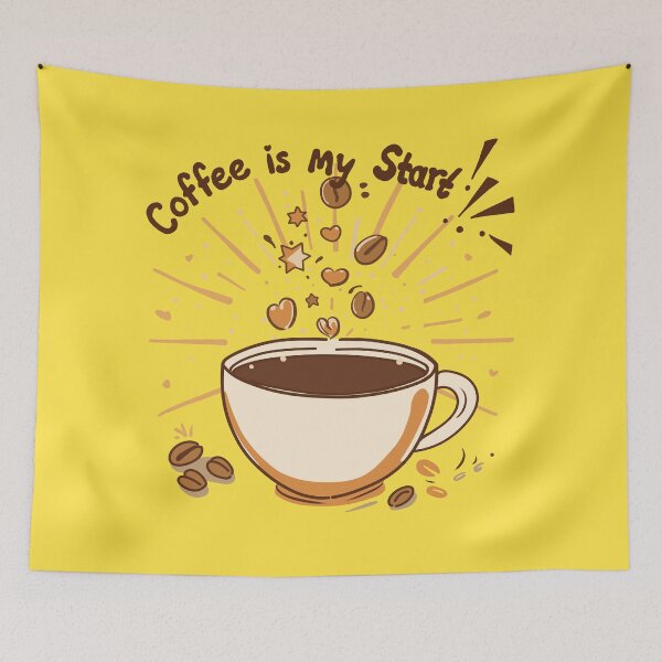 Item preview, Coffie Is My Start - For True Coffee Lovers designed and sold by MartynaKanik.