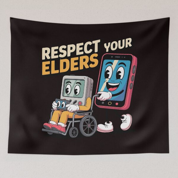 Item preview, Respect Your Elders Gaming Control Retro – Classic Retro Gaming Humor designed and sold by Redgiant87x.