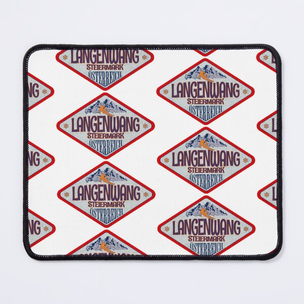 Item preview, Langenwang, Steiermark, Osterreich, Austria, Vintage skiing badge design designed and sold by Wanderful-roads.