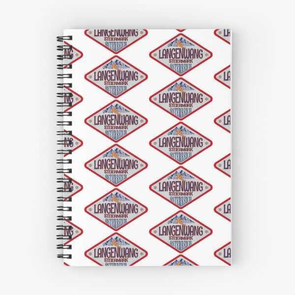 Item preview, Langenwang, Steiermark, Osterreich, Austria, Vintage skiing badge design designed and sold by Wanderful-roads.