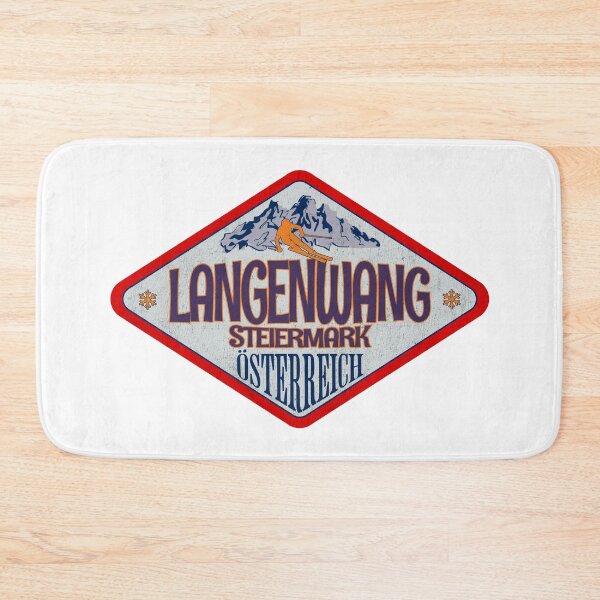 Item preview, Langenwang, Steiermark, Osterreich, Austria, Vintage skiing badge design designed and sold by Wanderful-roads.
