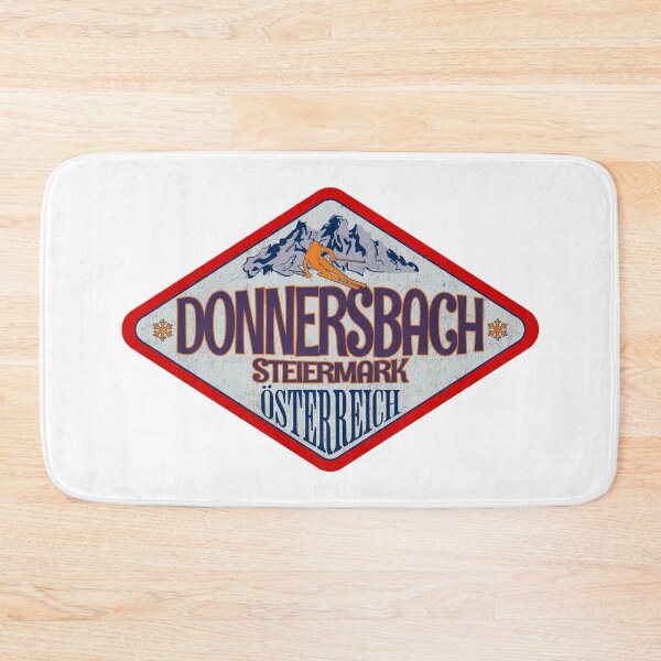 Item preview, Donnersbach, Steiermark, Osterreich, Austria, Vintage skiing badge design designed and sold by Wanderful-roads.