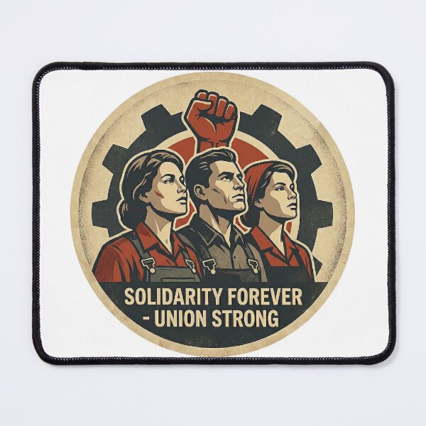 Item preview, Solidarity Forever - Union Strong Vintage Propaganda Art designed and sold by LexKYart.