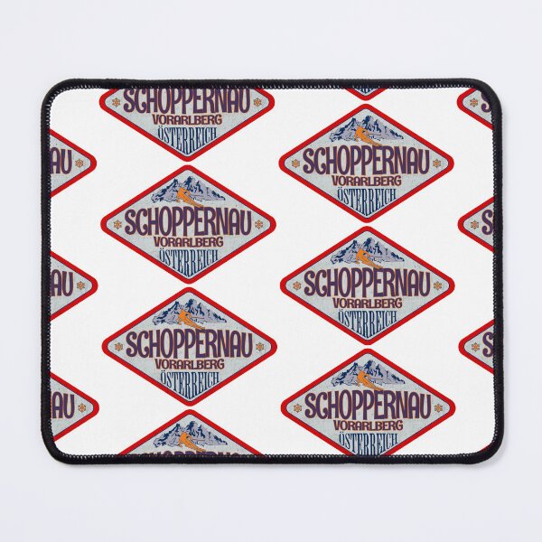 Item preview, Schoppernau, Vorarlberg, Osterreich, Austria, Vintage skiing badge design designed and sold by Wanderful-roads.