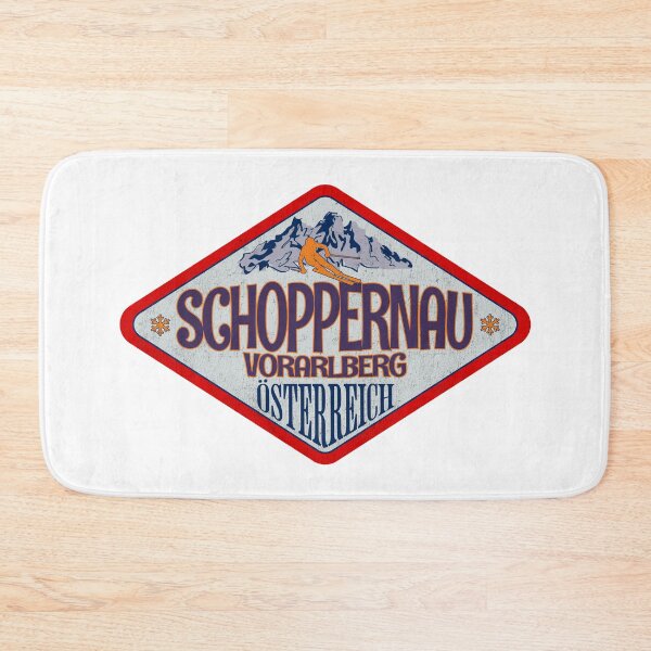 Item preview, Schoppernau, Vorarlberg, Osterreich, Austria, Vintage skiing badge design designed and sold by Wanderful-roads.