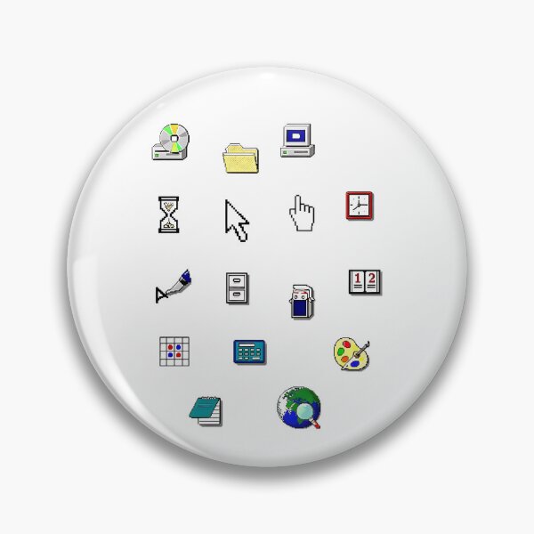 Item preview, Windows 95 Computer Icon Sticker Pack Collection designed and sold by evokerys.