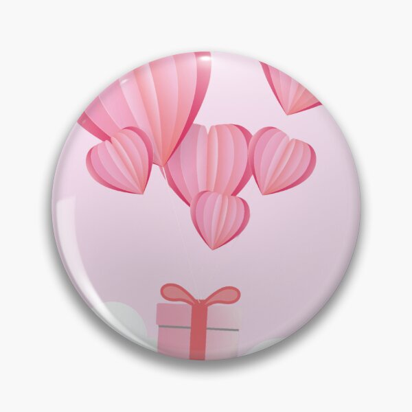 Item preview, Pink Heart Balloons Gift – Romantic Cartoon Illustration with Floating Love Clouds designed and sold by zevorgue.