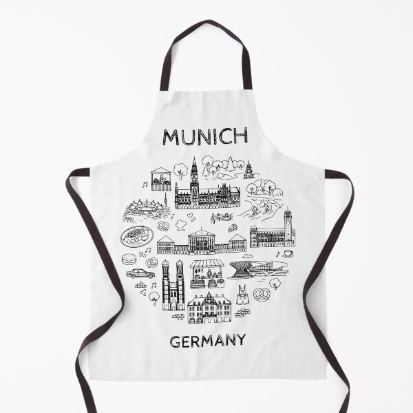 Item preview, Munich Germany - Great Cities of Europe - Line art of Munich Architecture and Culture designed and sold by Kathunk Designs.