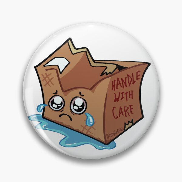 Item preview, Handle With Care - Sad Funny Box designed and sold by BumbleBites.