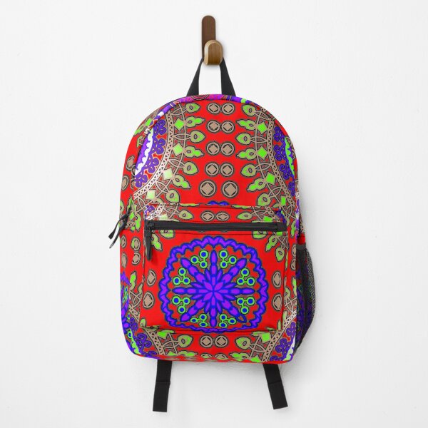 Item preview, "Vibrant Mandala with Floral Rings and Diamond Accents" designed and sold by nighttime1990.