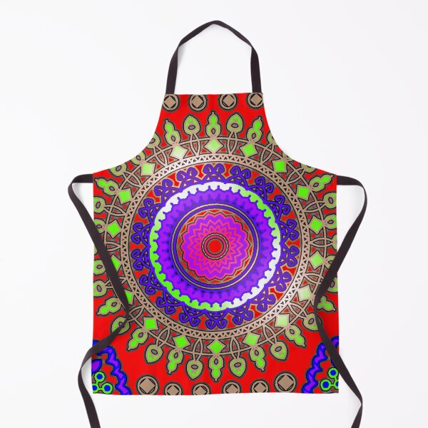 Item preview, "Vibrant Mandala with Floral Rings and Diamond Accents" designed and sold by nighttime1990.