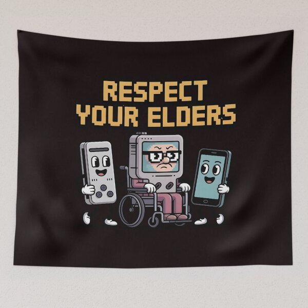 Item preview, Respect Your Elders Gaming Control Retro – 80s 90s Gaming Nostalgia designed and sold by Redgiant87x.