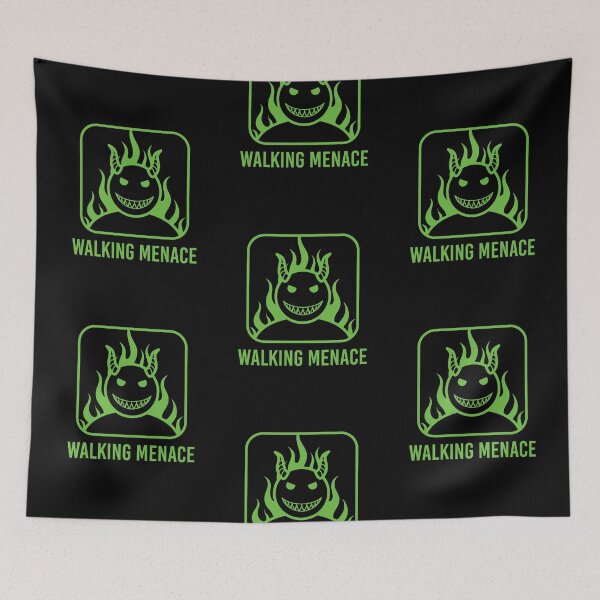 Item preview, Walking Menace — Fiery Grin Graphic designed and sold by MySimpleFlow.