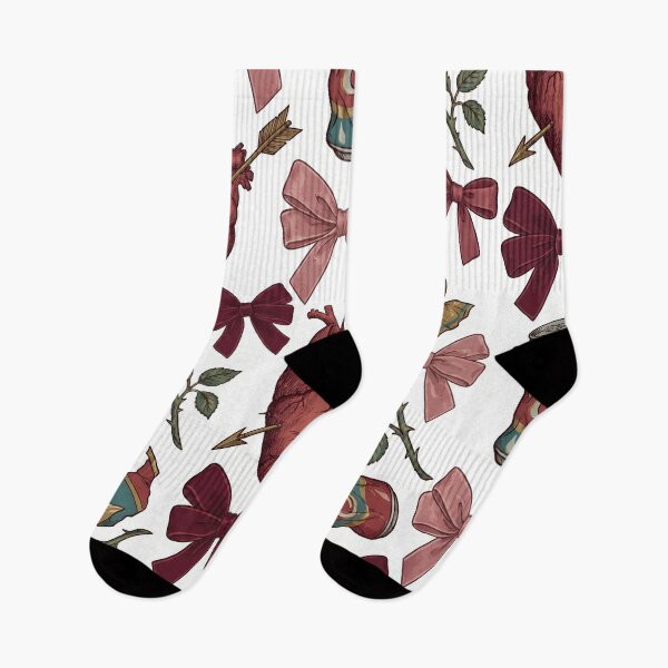 Item preview, Dark Coquette Trashy Romance Seamless Pattern Retro Valentine designed and sold by StickyGuys.