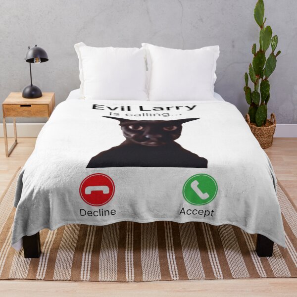Item preview, Evil Larry is Calling Funny Cat Meme designed and sold by Eh Plus Designs.