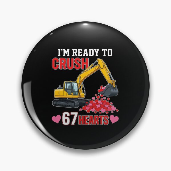 Item preview, I'm Ready To Crush 67 Hearts Valentine's Day Construction designed and sold by SofenArt.