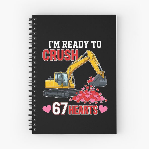 Item preview, I'm Ready To Crush 67 Hearts Valentine's Day Construction designed and sold by SofenArt.