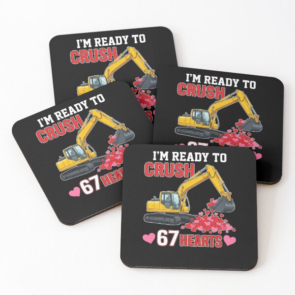 Item preview, I'm Ready To Crush 67 Hearts Valentine's Day Construction designed and sold by SofenArt.