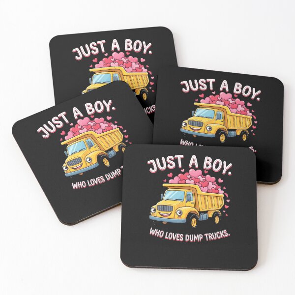 Item preview, Just A Boy Who Loves Dump Trucks Valentine's Day designed and sold by SofenArt.