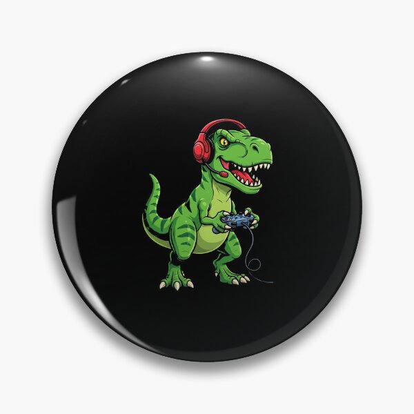 Item preview, T Rex Gamer Dinosaur Playing Video Games designed and sold by SofenArt.