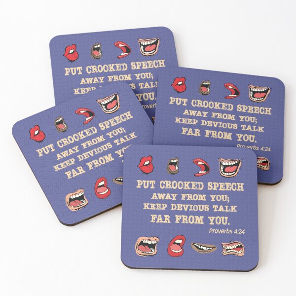 Item preview, Crooked Speech. Proverbs 4:24. designed and sold by UltraQuirky.