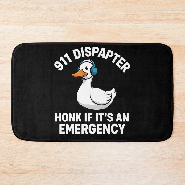 Item preview, Funny 911 Dispatcher Duck Honk If Its An Emergency Art designed and sold by DrawHandArt.