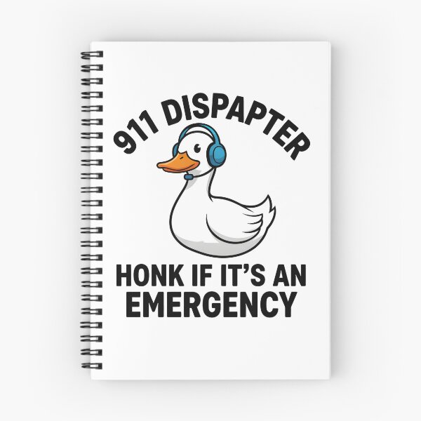 Item preview,  Funny 911 Dispatcher Duck Honk If Its An Emergency Art designed and sold by DrawHandArt.