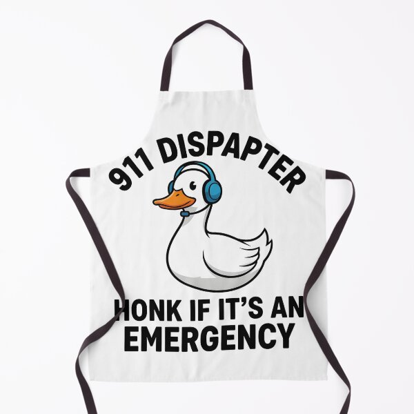 Item preview,  Funny 911 Dispatcher Duck Honk If Its An Emergency Art designed and sold by DrawHandArt.