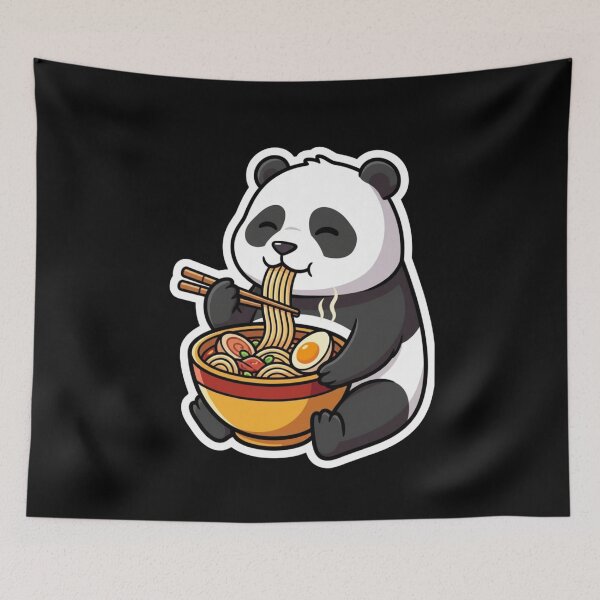 Item preview, Panda Eating Ramen Noodles Foodie Funny designed and sold by SofenArt.